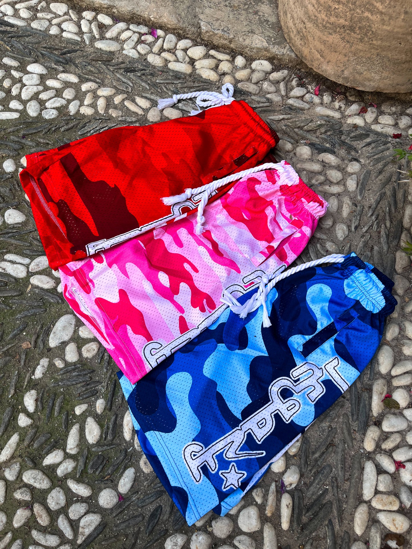SHORT CAMO PINK