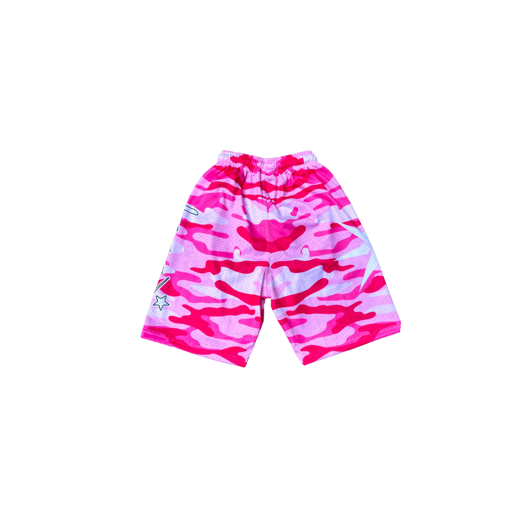 SHORT CAMO PINK