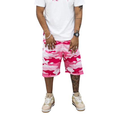 SHORT CAMO PINK