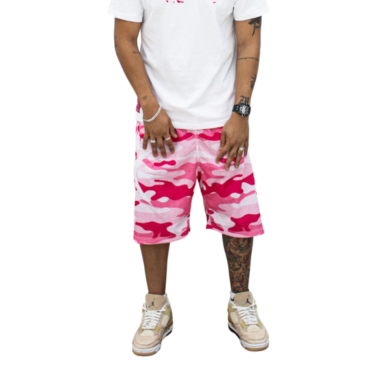 SHORT CAMO PINK