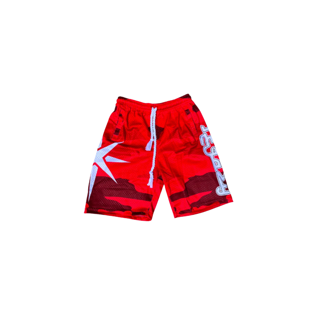 SHORT CAMO RED