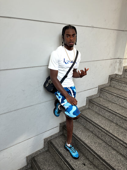 SHORT CAMO BLUE
