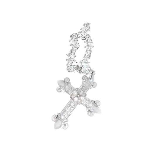 Cross glassy chain